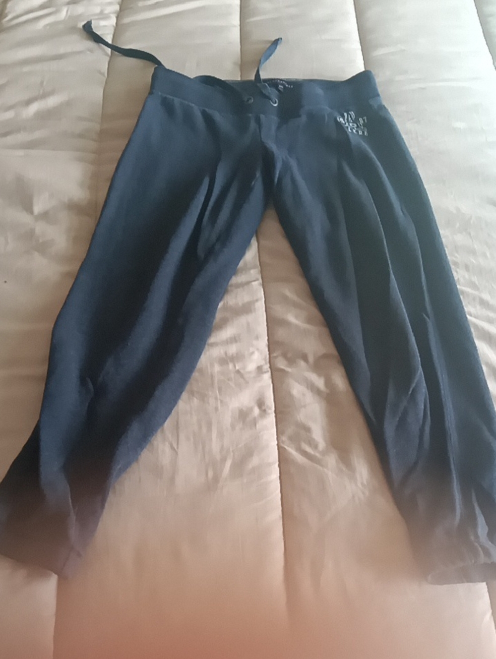 AEROPOSTALE Aero 1987 Navy Blue Drawstring Joggers